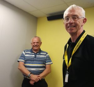 Paul Harding, Torbay Hospital Radio, and Jim Parker, Torbay Weekly.