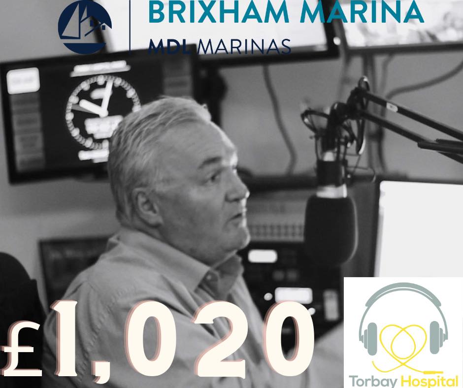 Brixham Marina raises money for Torbay Hospital Radio in honour of Andrew Millar